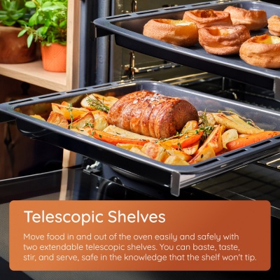 Hotpoint Black Electric Single Oven HOI78PT1SXUK