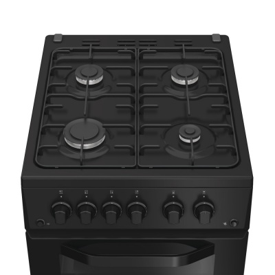 Hotpoint 50cm Twin Cavity Natural Gas Cooker HTG5GCB