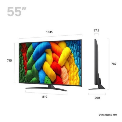 LG 55 Inch NanoCell AI 4K UHD Smart TV 55NANO81A6A