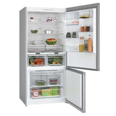 Bosch Series 4 Brushed Steel Fridge Freezer KGN86VIEAG
