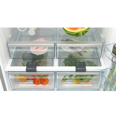 Bosch Series 4 Brushed Steel Fridge Freezer KGN86VIEAG
