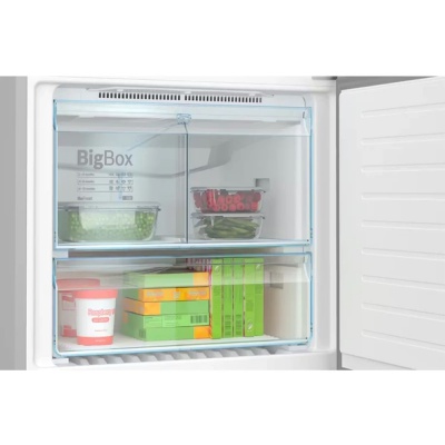 Bosch Series 4 Brushed Steel Fridge Freezer KGN86VIEAG