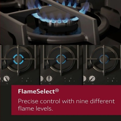 Neff N70 75cm Stainless Steel Gas Hob T27CIQ8N0