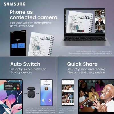 Samsung Galaxy Book4 15.6 Inch Laptop NP750XGJ-KG3UK