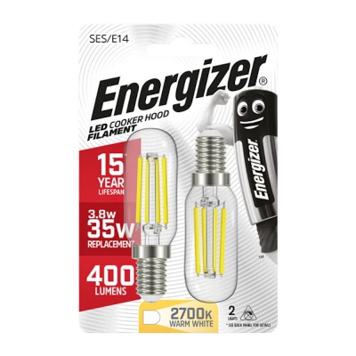Energizer LED E14 Filament Cooker Hood Bulb 2PK S13564
