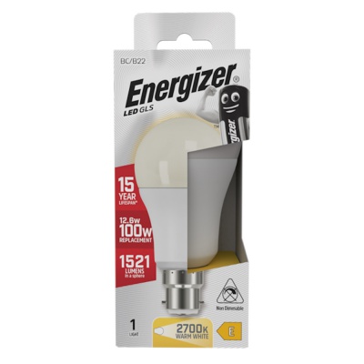 Energizer LED 12.5W B22 Bulb Warm White 2700K S8865