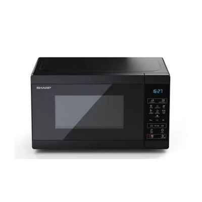 Sharp 20 Litre Compact Solo Microwave Black YC-MS02U-B