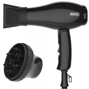 Wahl Black 1000W Travel Hair Dryer and Diffuser ZX982