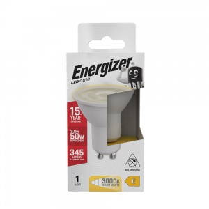 Energizer LED 50W 345LM Warm White GU10 Bulb S8823