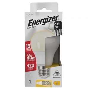 Energizer LED 40W 470LM E27 Bulb Warm White S8859