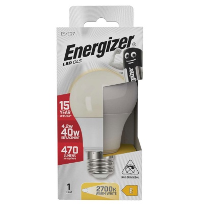 Energizer LED 40W 470LM E27 Bulb Warm White S8859