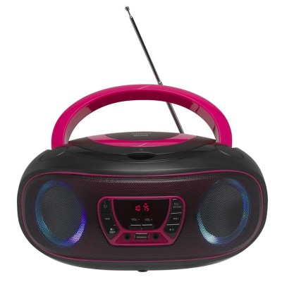Denver Portable CD Player Radio Pink TCL-212BTP
