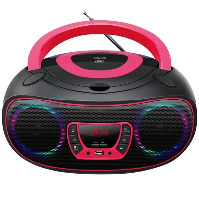 Denver Portable CD Player Radio Pink TCL-212BTP