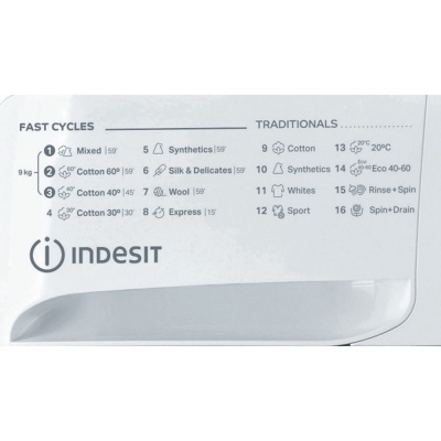 Indesit 9kg 1400 Spin Washing Machine MTWC 91495 W UK N